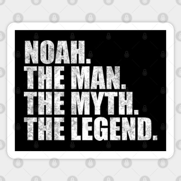 Noah Legend Noah Name Noah given name Sticker by TeeLogic